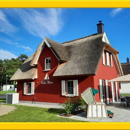 Modernes Reetdach-Ostseeferienhaus Bella Mare, Insel Usedom Mit Sauna, Kamin & Sonnenterrasse Zirchow Kültér fotó