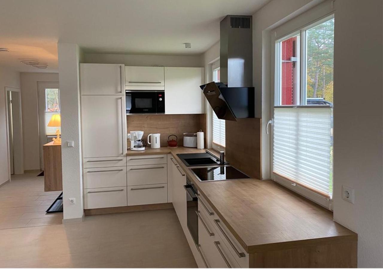 Modernes Reetdach-Ostseeferienhaus Bella Mare, Insel Usedom Mit Sauna, Kamin & Sonnenterrasse Zirchow Kültér fotó