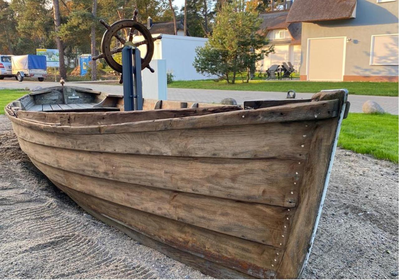 Modernes Reetdach-Ostseeferienhaus Bella Mare, Insel Usedom Mit Sauna, Kamin & Sonnenterrasse Zirchow Kültér fotó