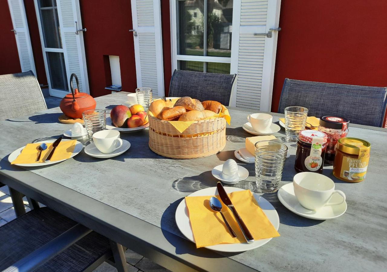 Modernes Reetdach-Ostseeferienhaus Bella Mare, Insel Usedom Mit Sauna, Kamin & Sonnenterrasse Zirchow Kültér fotó