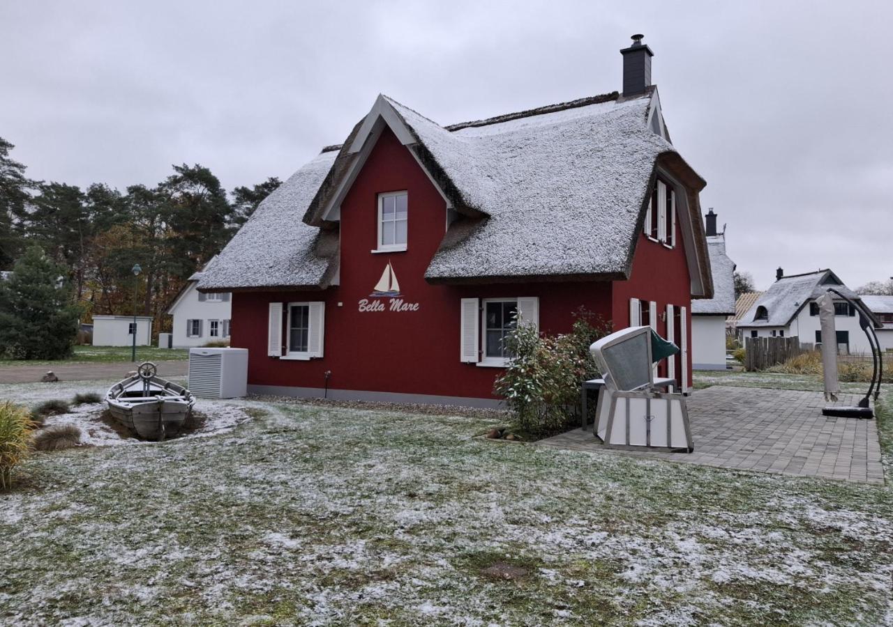 Modernes Reetdach-Ostseeferienhaus Bella Mare, Insel Usedom Mit Sauna, Kamin & Sonnenterrasse Zirchow Kültér fotó